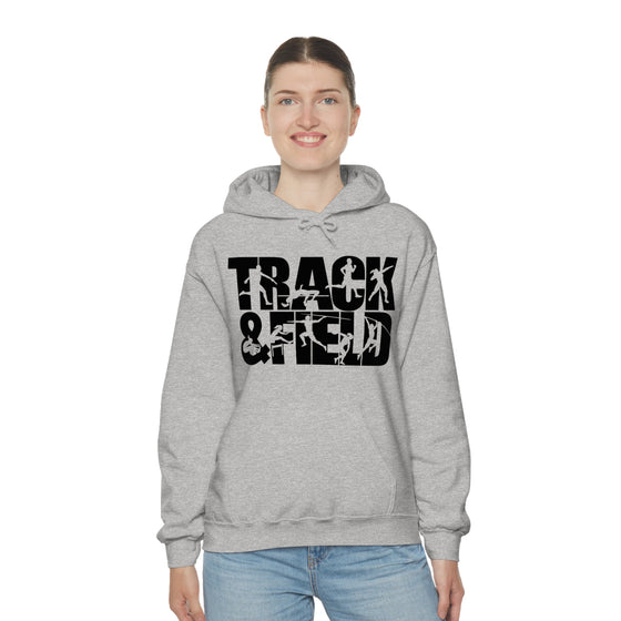 Chill Stitch – Track & Field Sport - Unisex Hooded Hoodie Sweatshirt – Embrace Your Vibe