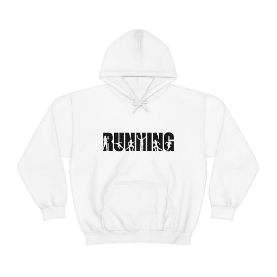 Chill Stitch – Running Sport - Unisex Hooded Hoodie Sweatshirt – Embrace Your Vibe