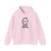 Abraham Lincoln | Unisex Hooded Hoodie Sweatshirt | Embrace Your Vibe | Calligram Word Design