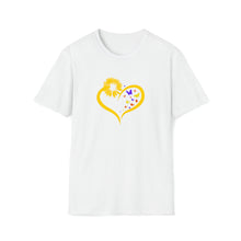  Hippie Shirt | Earth Peace Designs Butterflies Sunflower Heart | Unisex Soft Style T-Shirt