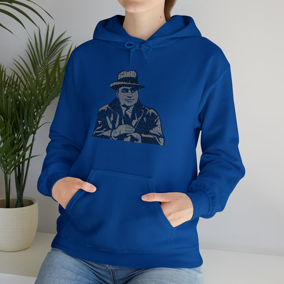 Al Capone | Unisex Hooded Hoodie Sweatshirt | Embrace Your Vibe | Calligram Word Design