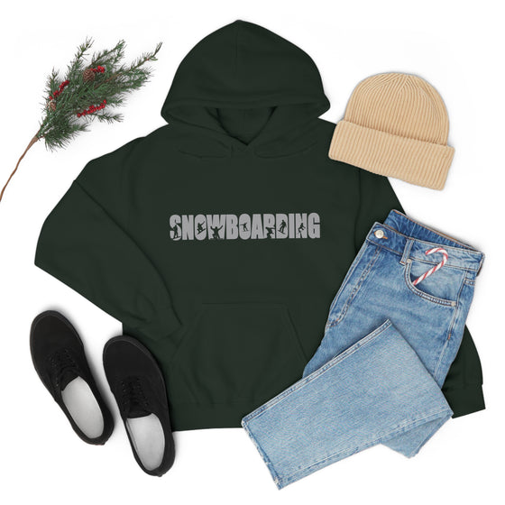 Chill Stitch – Snowboarding Sport - Unisex Hooded Hoodie Sweatshirt – Embrace Your Vibe