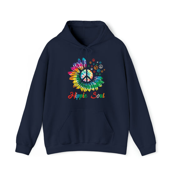 Hippie Sweatshirt | Soul Rainbow Color Wheel Splash | Unisex Hooded Hoodie Sweatshirt