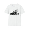 Bike Shirt | MTB Mountain Bike Ride Biking | Unisex Soft Style Tee T-Shirt