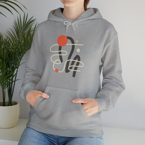 Abstract Shapes V2 Lined Spots | Abstract | Minimalist | Modern  Unisex Hooded Hoodie Sweatshirt | Embrace Your Vibe