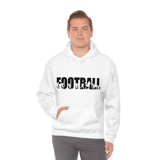 Chill Stitch – Football Sport - Unisex Hooded Hoodie Sweatshirt – Embrace Your Vibe