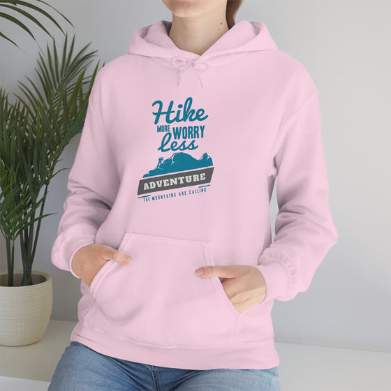 Chill Stitch – Hike More Worry Less - Unisex Hooded Hoodie Sweatshirt – Embrace Your Vibe