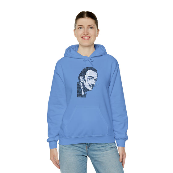 Salvador Dali Artist | Unisex Hooded Hoodie Sweatshirt  | Calligram Word Design