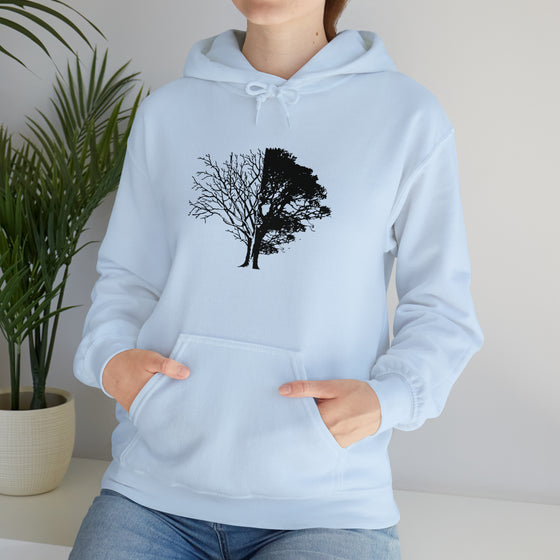 Tree Life Sweatshirt | Life And Death Tree | Abstract Unisex Hooded Hoodie Sweatshirt