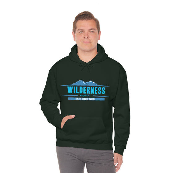 Chill Stitch – Wilderness Road Less Traveled - Unisex Hooded Hoodie Sweatshirt – Embrace Your Vibe