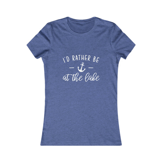 Beach Lake Life Rather Be At The Lake | Women’s Bella Canvas Soft Style Tee T-Shirt | Embrace Your Vibe