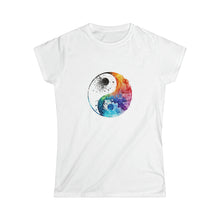  Yoga Shirt | Watercolor Yin Yang Symbol V2 | T-Shirt Women's Soft style Tee