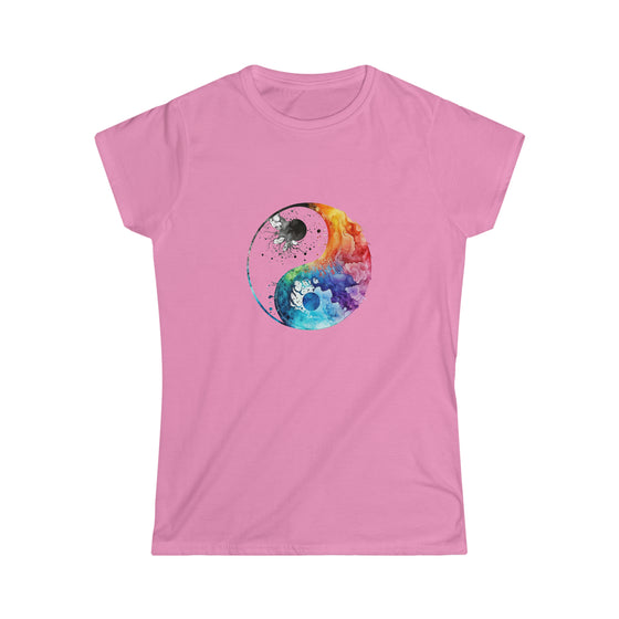 Yoga Shirt | Watercolor Yin Yang Symbol V2 | T-Shirt Women's Soft style Tee