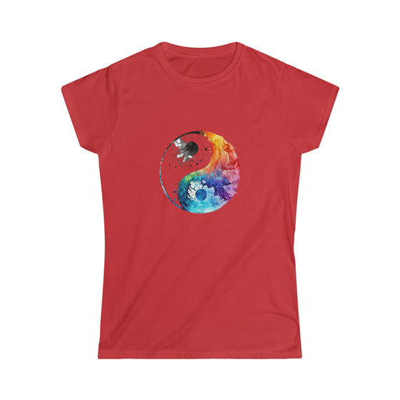 Yoga Shirt | Watercolor Yin Yang Symbol V2 | T-Shirt Women's Soft style Tee