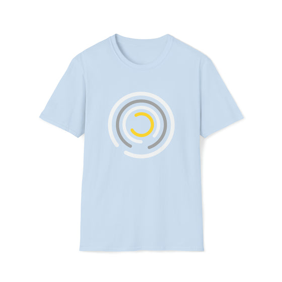 Abstract Semi Circle Letter C Shapes V9 | Unisex Soft Style Tee T-Shirt | Embrace Your Vibe