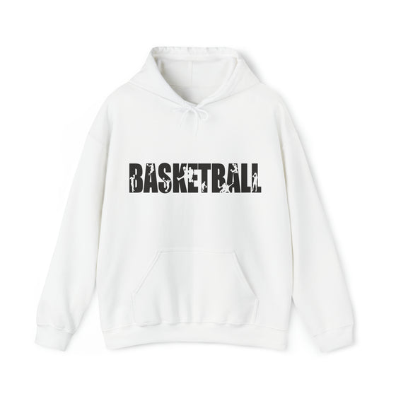 Basketball B-Ball Silhouette Sport | Unisex Hooded Hoodie Sweatshirt | Embrace Your Vibe