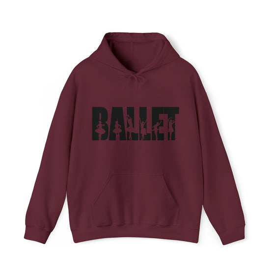 Ballet Dance Silhouette Sport | Unisex Hooded Hoodie Sweatshirt | Embrace Your Vibe