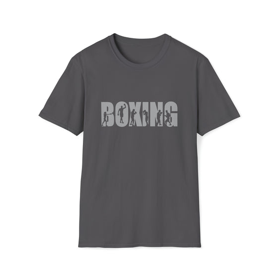 Boxing Sporting Name Athlete Silhouettes | Unisex Soft Style T-Shirt | Embrace Your Vibe