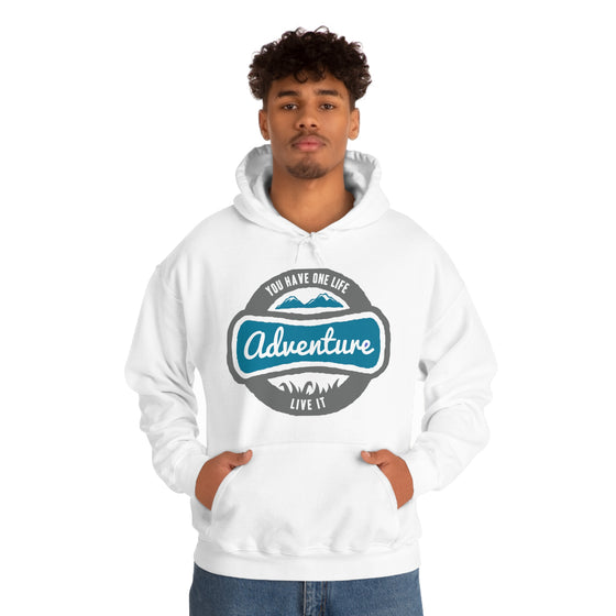 Chill Stitch – One Life Adventure Live It - Unisex Hooded Hoodie Sweatshirt – Embrace Your Vibe