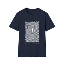  Abstract Shapes Fingerprints Portal V28 | Unisex Soft Style Tee T-Shirt | Embrace Your Vibe