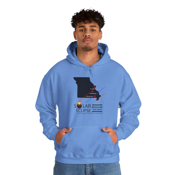 MISSOURI Total Solar Eclipses April 8  2024  Total Eclipse |  Unisex Hooded Hoodie Sweatshirt  |  Embrace Your Vibe | Astronomy