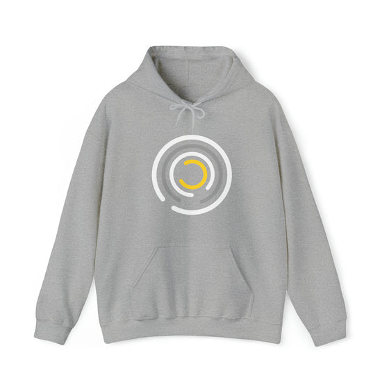 Abstract Shapes V9 Open Circles  | Abstract | Minimalist | Modern  Unisex Hooded Hoodie Sweatshirt | Embrace Your Vibe