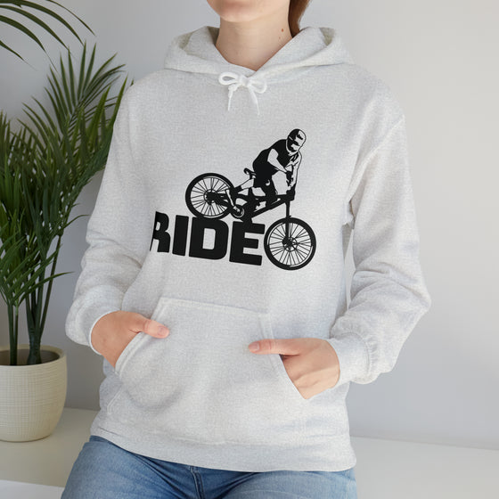 Bike Sweatshirt | MTB Mountain Bike Ride Biking | Unisex Hooded Hoodie Sweatshirt