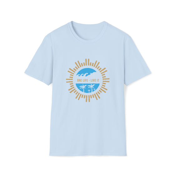 Camping Shirt | Outdoor Camping Life | Unisex Soft style Tee T-Shirt | One Life Live It Beach