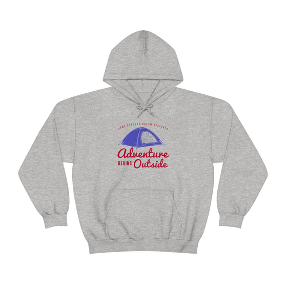 Chill Stitch – Outside Your Tent Adventure - Unisex Hooded Hoodie Sweatshirt – Embrace Your Vibe