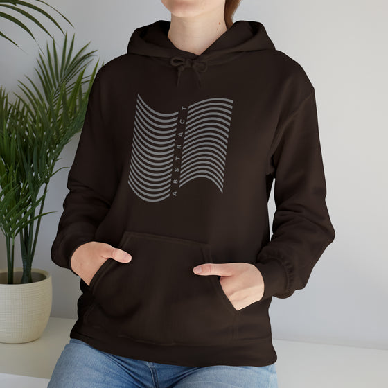 Abstract Shapes V3 Wave Lines | Abstract | Minimalist | Modern  Unisex Hooded Hoodie Sweatshirt | Embrace Your Vibe