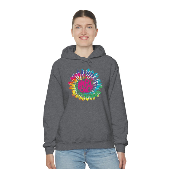 Chill Stitch – Girl Power Tie-Dye - Unisex Hooded Hoodie Sweatshirt – Embrace Your Vibe