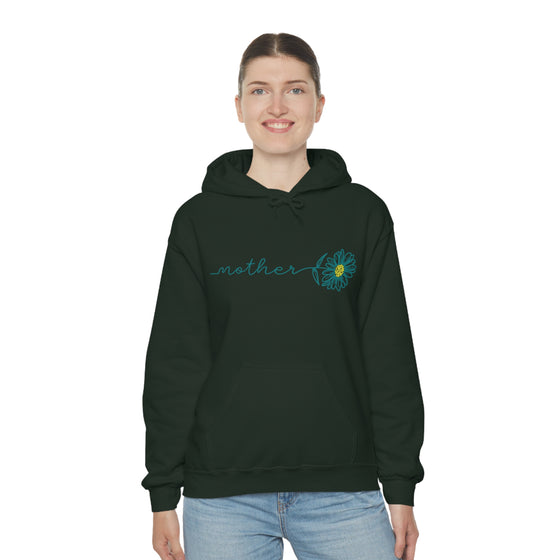 Chill Stitch – Mother Flower Stem - Unisex Hooded Hoodie Sweatshirt – Embrace Your Vibe