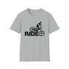 Bike Shirt | MTB Mountain Bike Ride Biking | Unisex Soft Style Tee T-Shirt