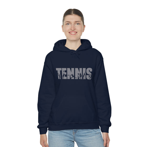 Chill Stitch – Tennis Sport - Unisex Hooded Hoodie Sweatshirt – Embrace Your Vibe