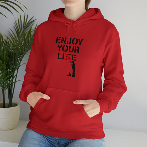 Enjoy Your Lie Life Sweatshirt | Abstract Unisex Hooded Hoodie Sweatshirt