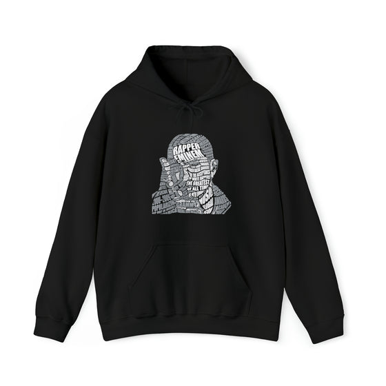 Eminem | Unisex Hooded Hoodie Sweatshirt | Embrace Your Vibe | Calligram Word Design