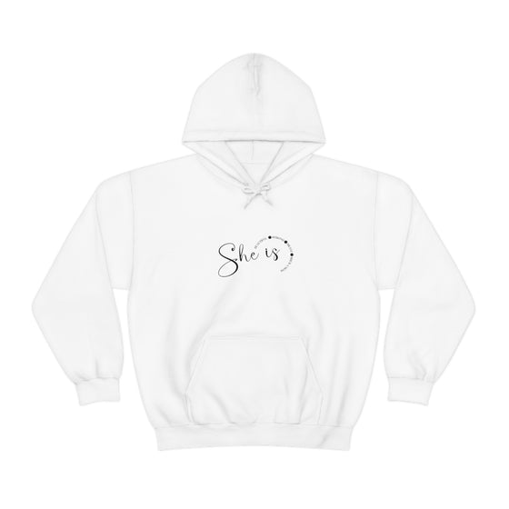 Chill Stitch – She Is Mom - Unisex Hooded Hoodie Sweatshirt – Embrace Your Vibe