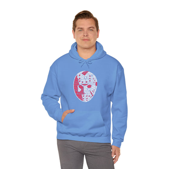 Jason  Friday  Halloween | Unisex Hooded Hoodie Sweatshirt | Embrace Your Vibe | Calligram Word Design