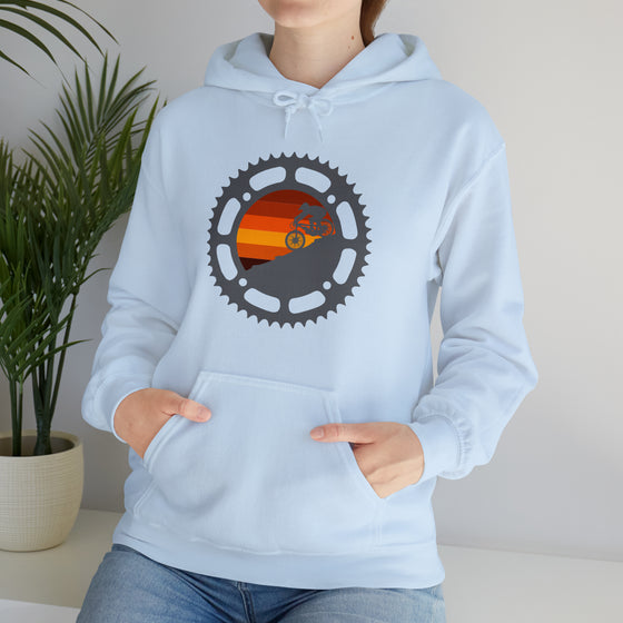 Bike Sweatshirt | MTB Mountain Bike Silhouette | Unisex Hooded Hoodie Sweatshirt