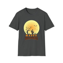  Halloween Shirt | Bats Night Sky Full Moon | Unisex Soft Style Tee T-Shirt