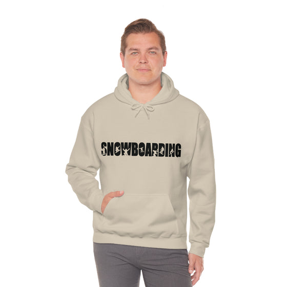 Chill Stitch – Snowboarding Sport - Unisex Hooded Hoodie Sweatshirt – Embrace Your Vibe