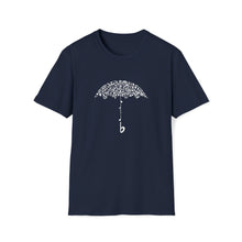  Abstract Shirt | Sound Of Rain Umbrella Music Notes | Abstract Unisex Soft Style Tee T-Shirt