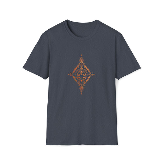 Abstract Diamond Seeing Eye Shapes V35  |  Unisex Soft Style Tee T-Shirt  |  Embrace Your Vibe
