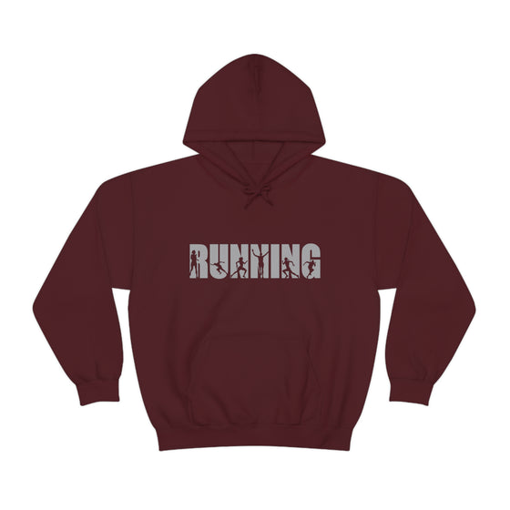 Chill Stitch – Running Sport - Unisex Hooded Hoodie Sweatshirt – Embrace Your Vibe