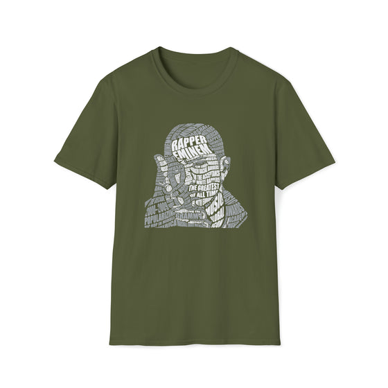 Eminem | Unisex Soft Style Tee T-Shirt | Embrace Your Vibe | Calligram Word Design