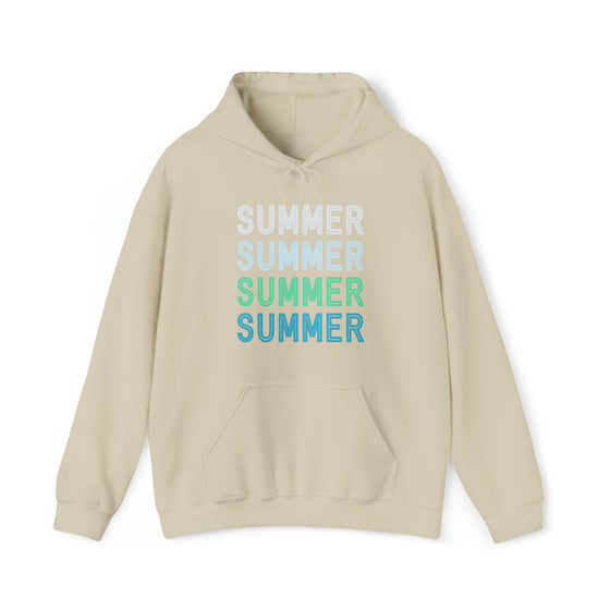 Summer Sweatshirt | Summer Living Summertime | Unisex Hooded Hoodie Sweatshirt