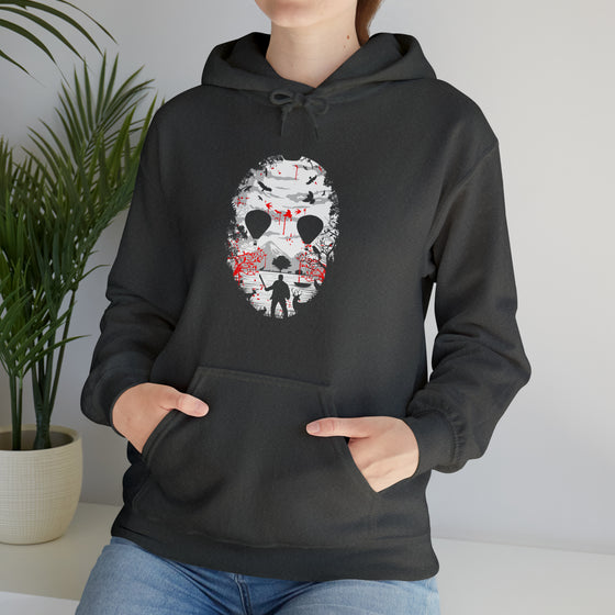 Crystal Lake Friday 13th Jason Halloween Sweatshirt | Abstract | Unisex Hooded Hoodie Sweatshirt