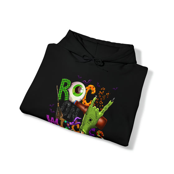 Halloween Sweatshirt | Rock On Witches | Unisex Hooded Hoodie Sweatshirt