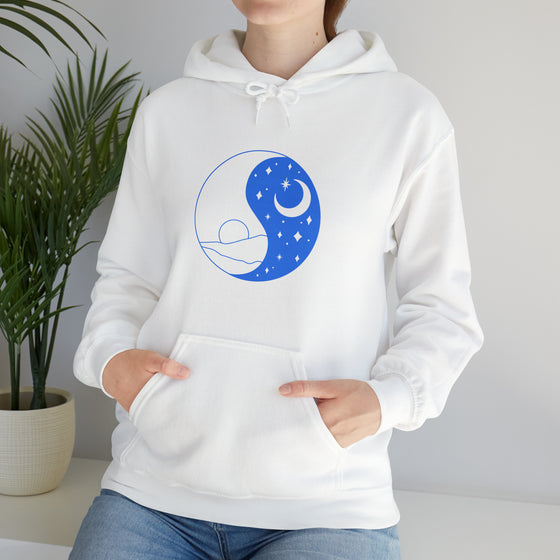 Yoga Shirt | Ying Yang Sun Moon | Unisex Hooded Hoodie Sweatshirt