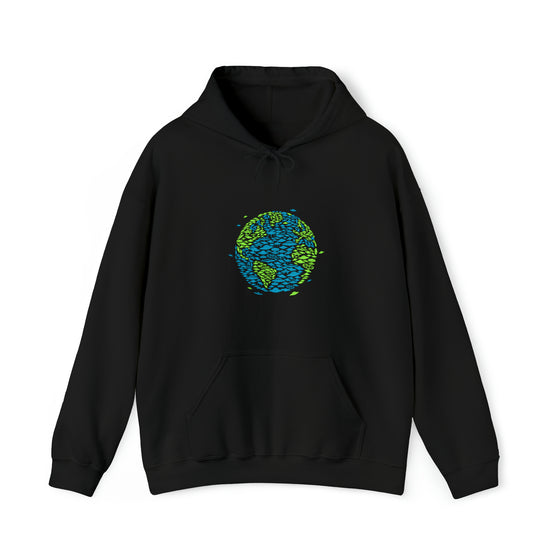 Abstract Sweatshirt | UFO Invasion Earth Life | Abstract Unisex Hooded Hoodie Sweatshirt